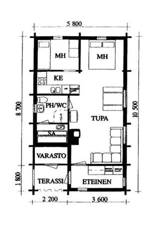 Дома для отпуска Matkailumaja Heikkala Cottages Рука Коттедж с 1 спальней и сауной-16